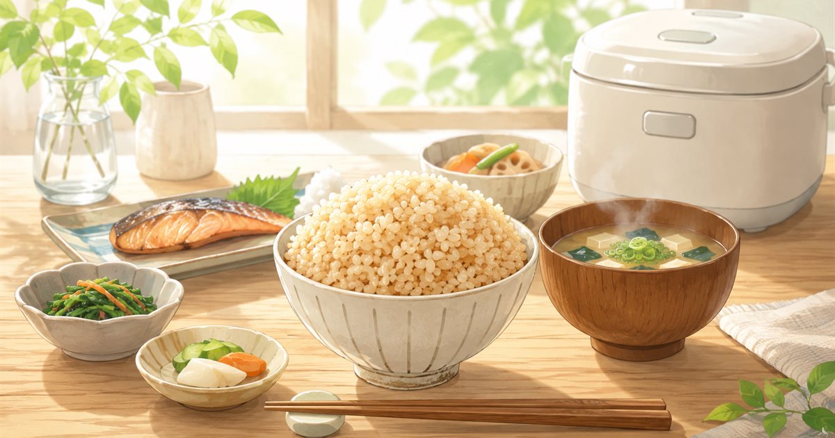 酵素玄米、お試しセットと専用炊飯器