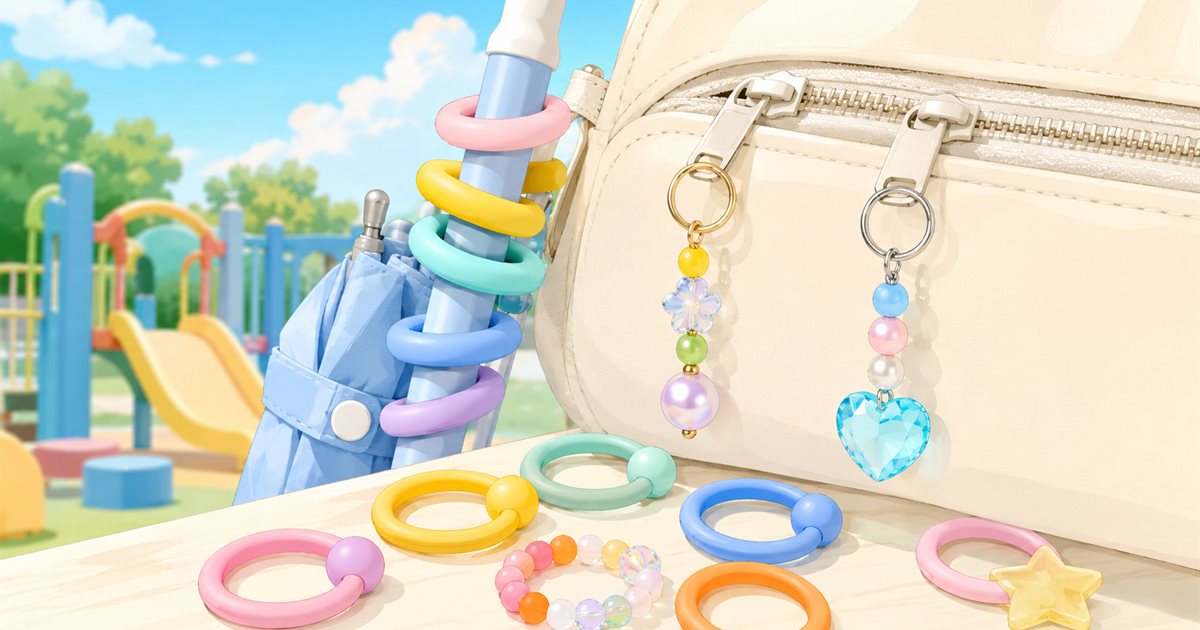 めじるしチャーム、傘やバッグの目印グッズ