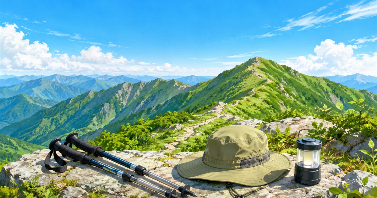 登山、夏山シーズンの装備選び