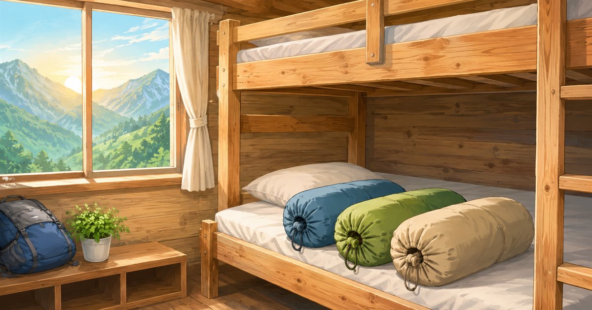 山小屋泊、快適に眠るための寝具選び
